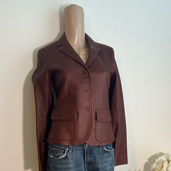 Theory leather Jacket - Picture 2 of 10